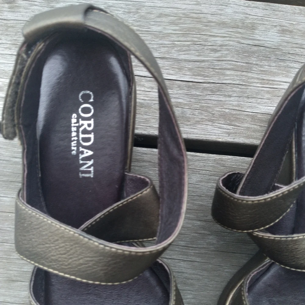 Bronze Cordani Wedge Shoes - Picture 7 of 7